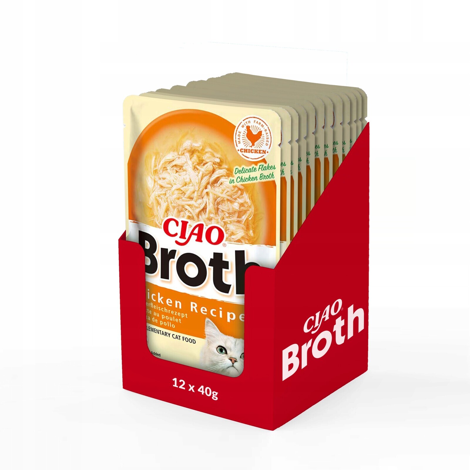 Inaba Cat Ciao Broth Krmivo Pro Kočky s kuřecím masem 40g