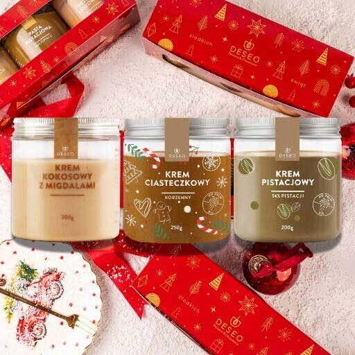 Vánoční sada Ořechové krémy Mix 3 Deseo Dárky k Vánocům