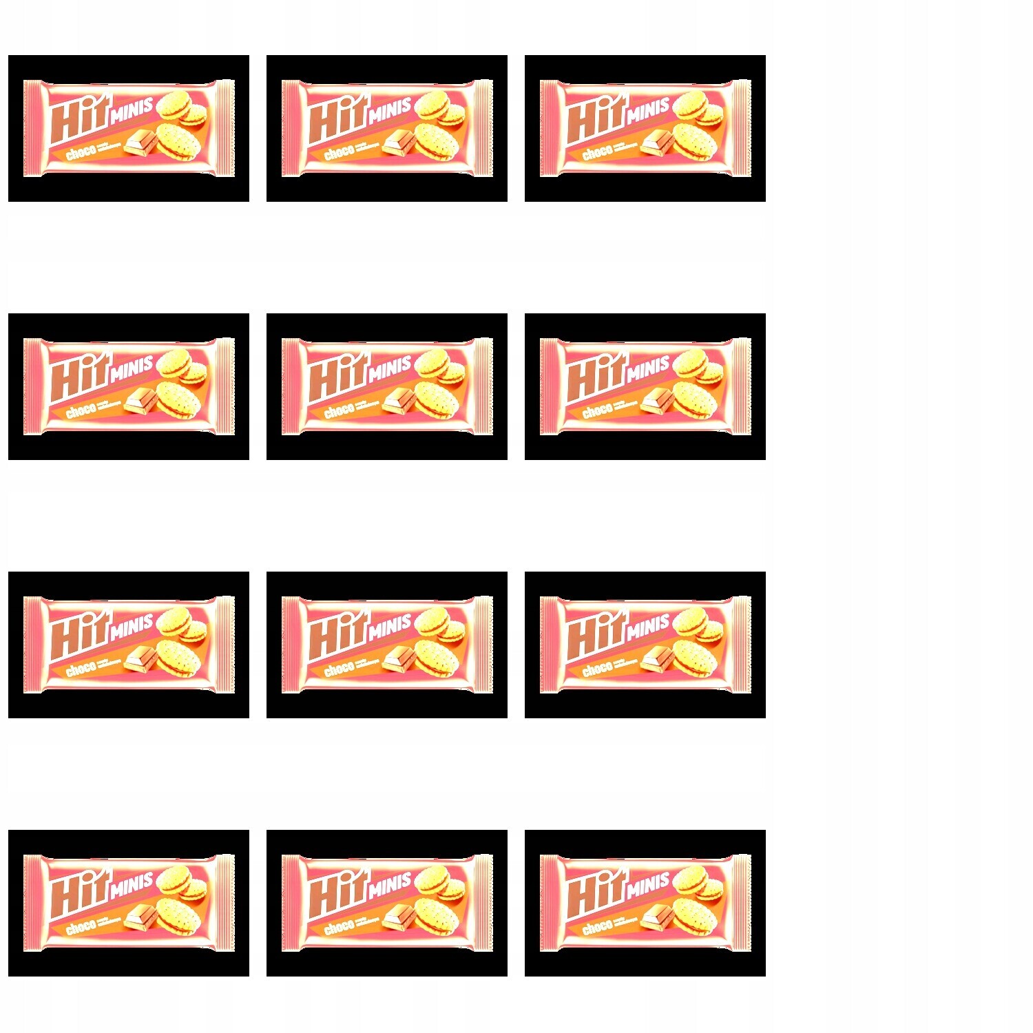 12 x 130 g Bahlsen minis čokoládové sušenky Půlka Kartonu