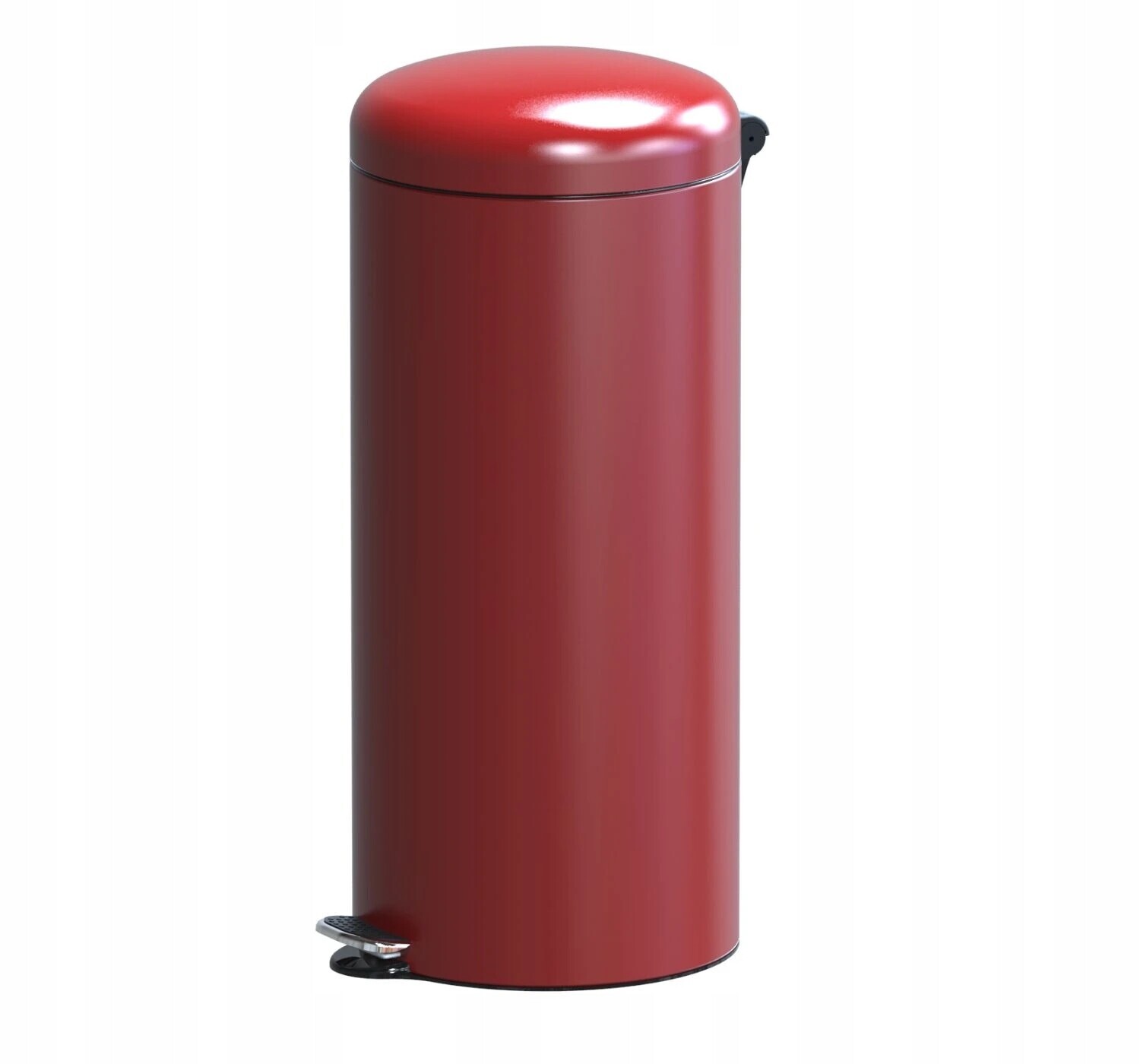 Pedálový odpadkový koš Doman Freedom Fresh 30 l, lakovaná ocel, červená