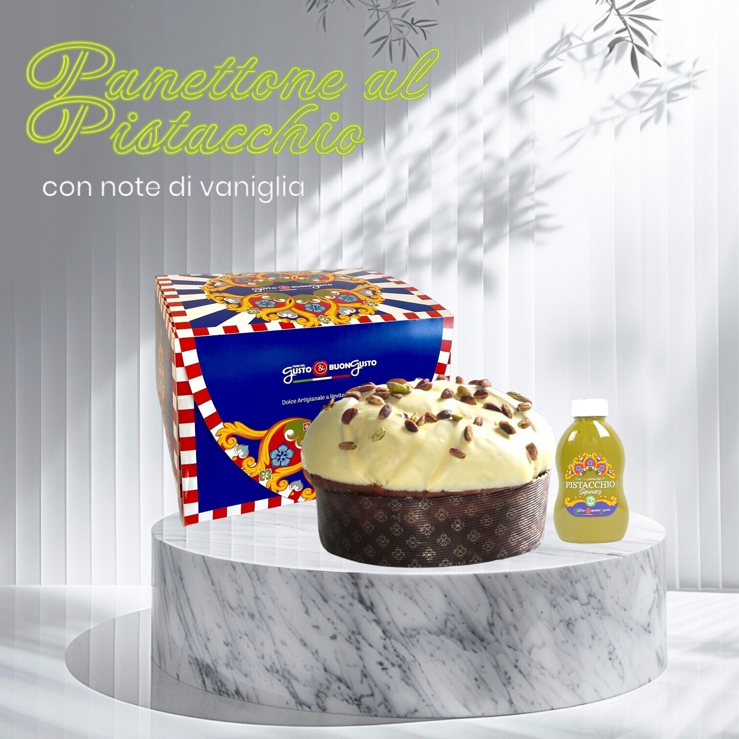 Panettone Pistáciová poleva! Přímo z Itálie!