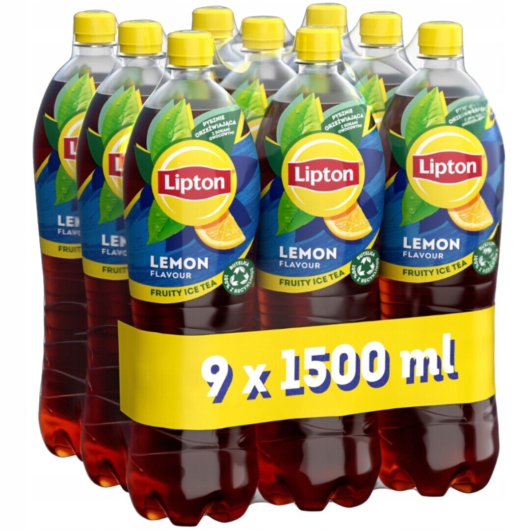Lipton Ledový čaj Citrón Neperlivý nápoj 1,5 lx 9 kusů