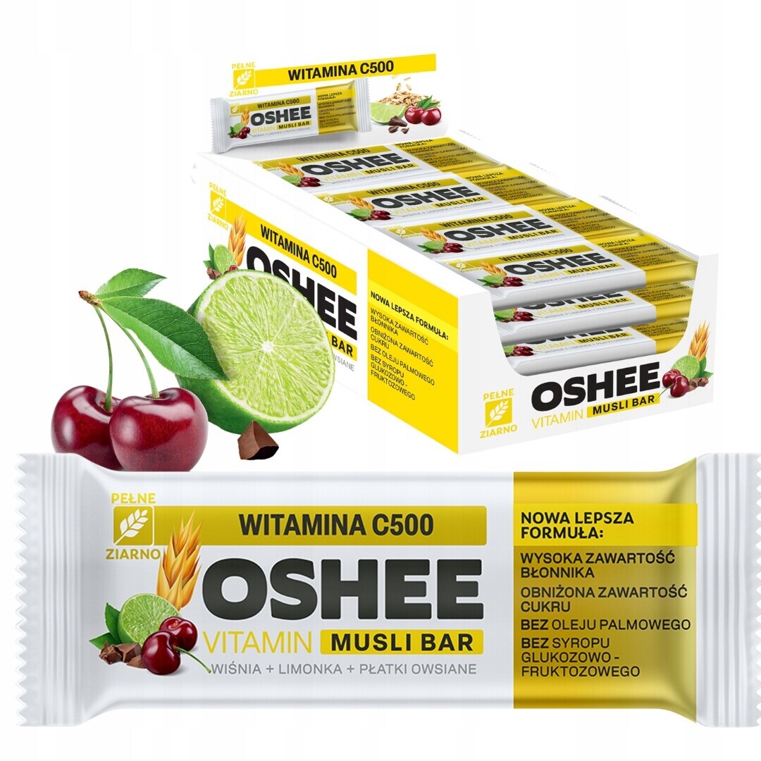 Oshee Müsli Tyčinka Vitamin C500 40 gx 2 5 kusů