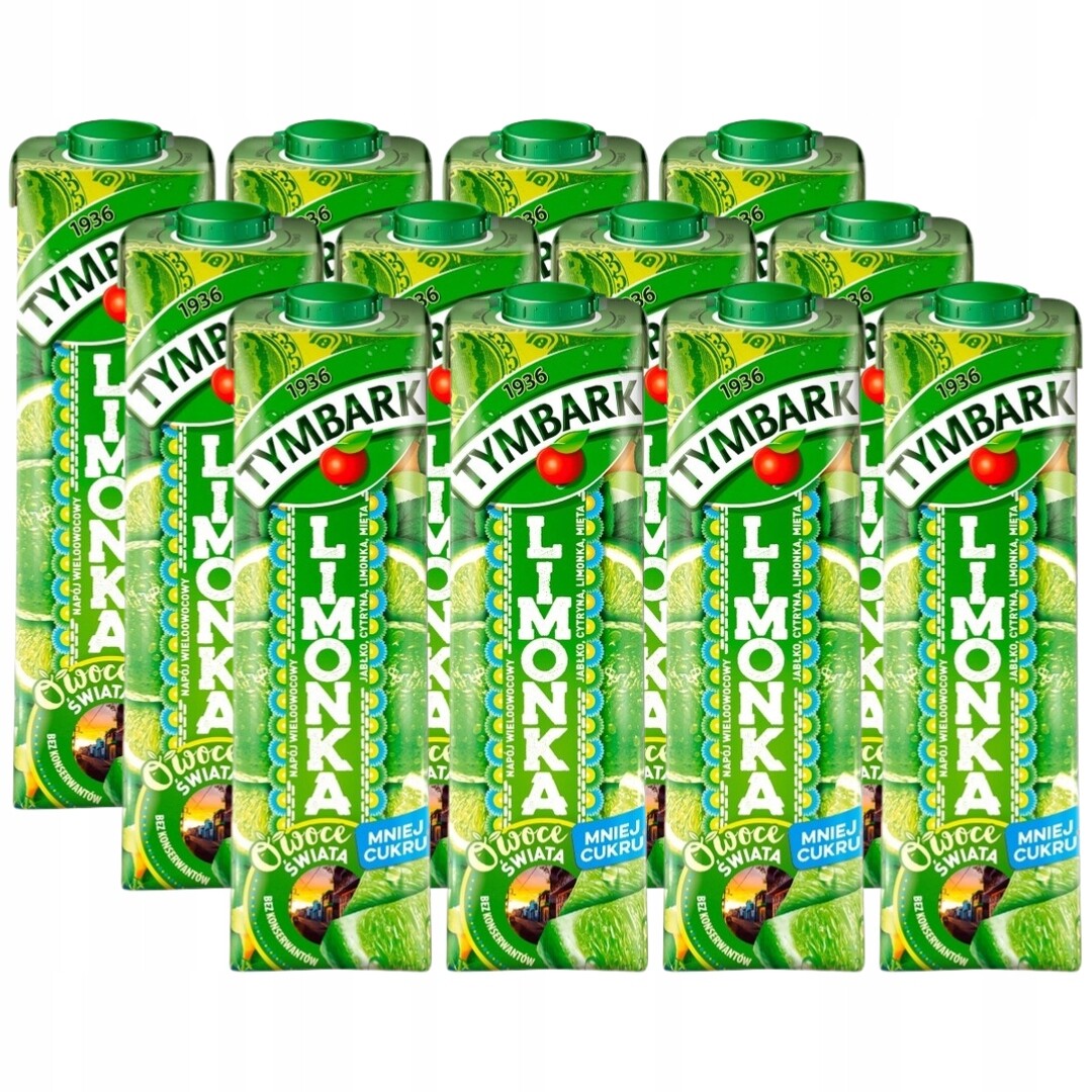 Tymbark Fruits of the World Víceovocný nápoj limetka 1 lx 12 kusů
