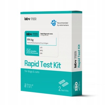 Antigen viru panleukopenie (fpv) Rychlý diagnostický test pro kočky 2ks