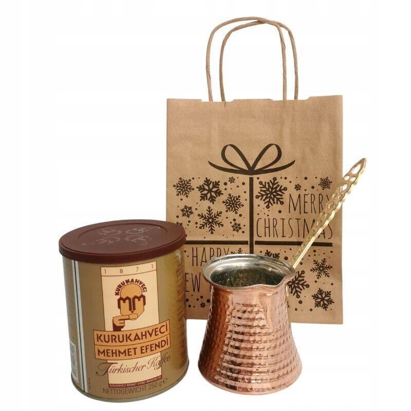 Sada na mletou tureckou Káva Mehmet Efendi a měděná konvice