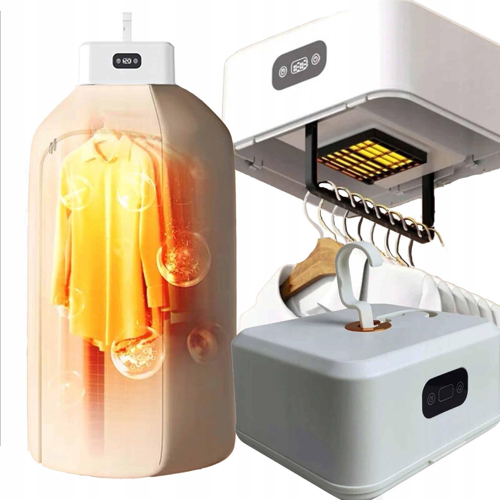 Sušák Na Prádlo Blesková Elektrická Přenosná 600 W Tichá