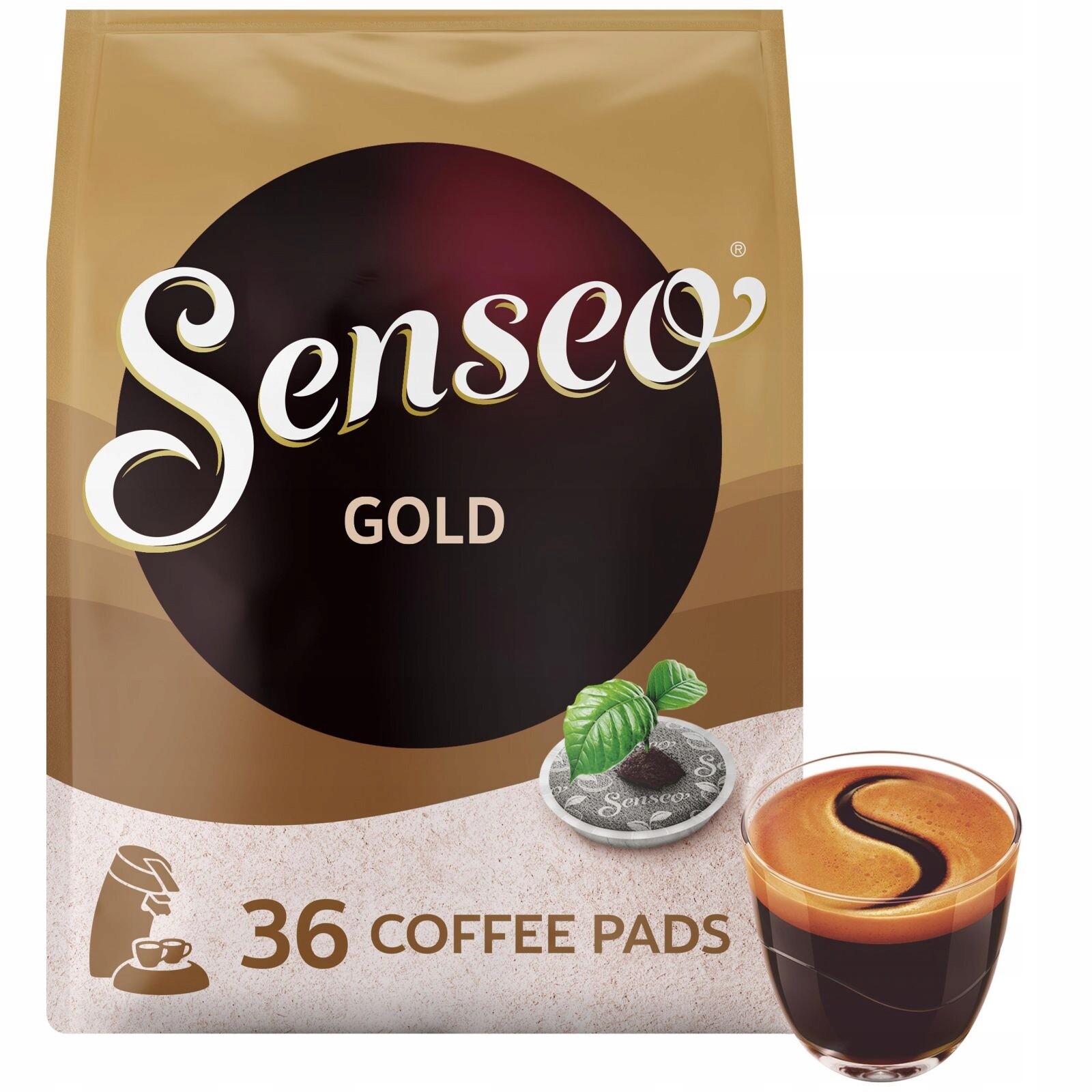 Senseoâž Coffee Pads Zlaté 36KS