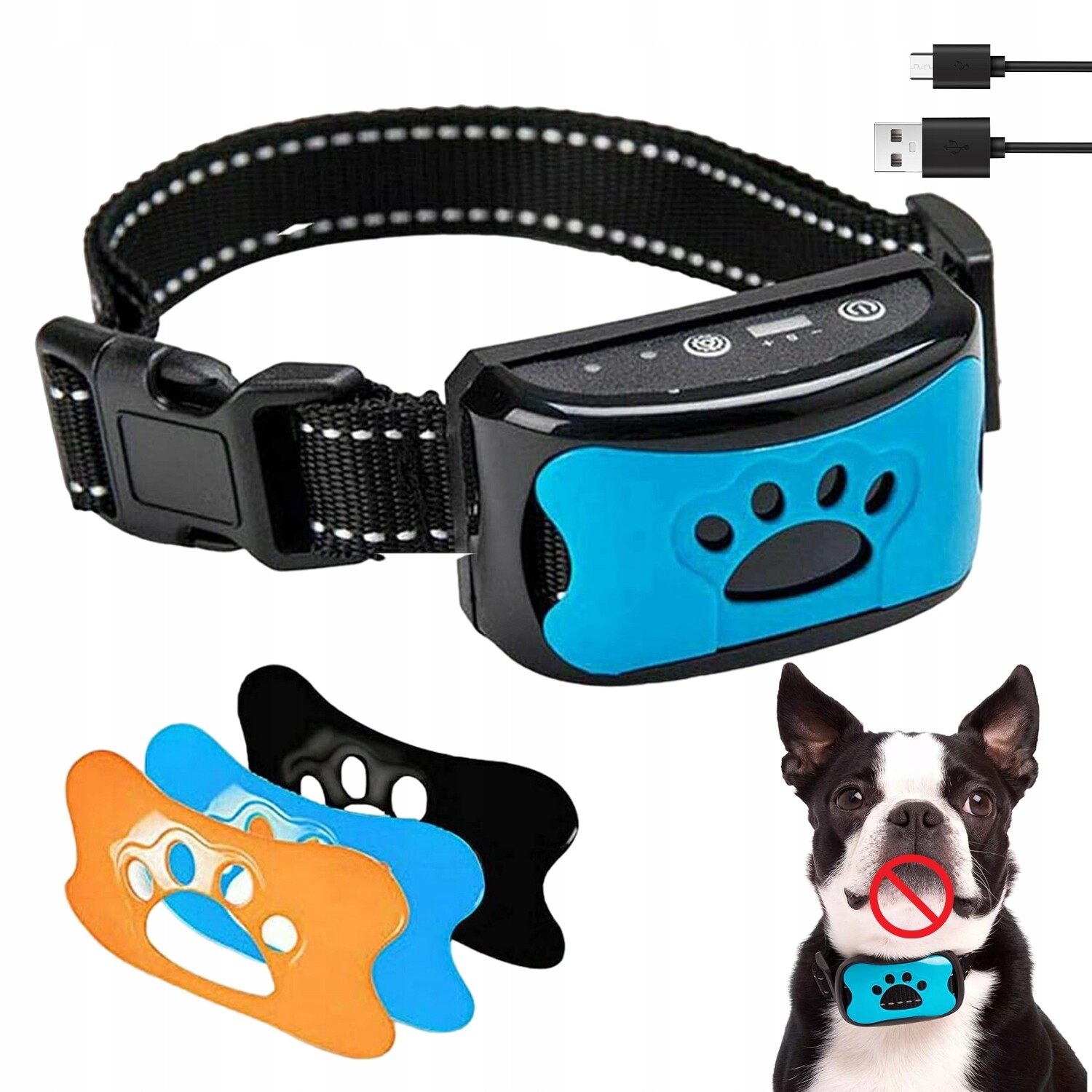 Elektrický Protištěkací Obojek, Tři Dekorativní, Přenosný