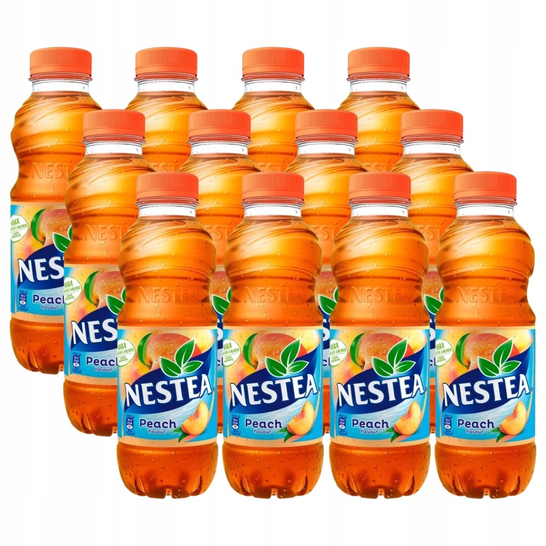 Nestea Ovocno-čajový nápoj s broskvovou příchutí 500 ml x 12 kusů