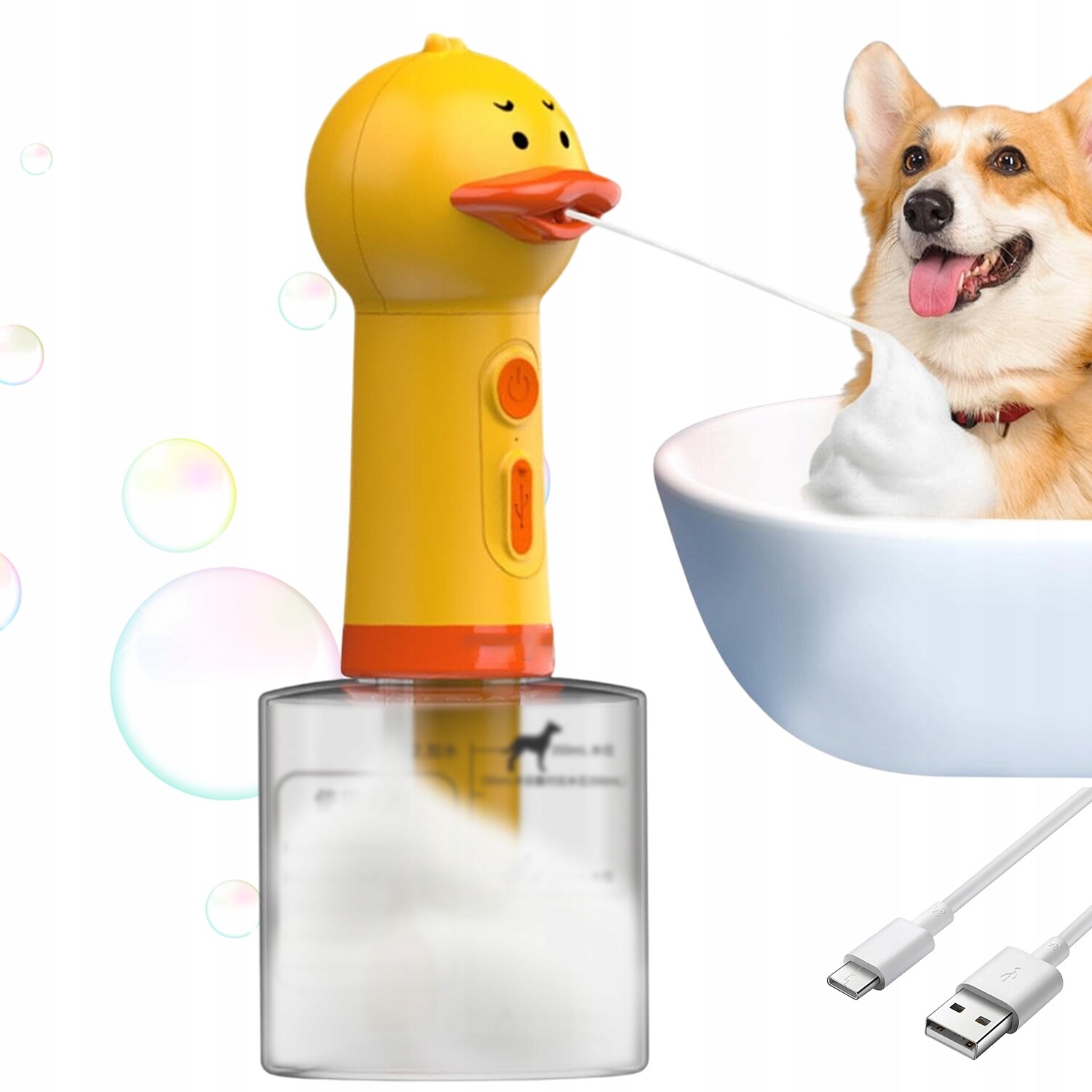 Automatický Usb Dávkovač Pěnového Mýdla Pro Psa Hustá Bezdrátová Pěna