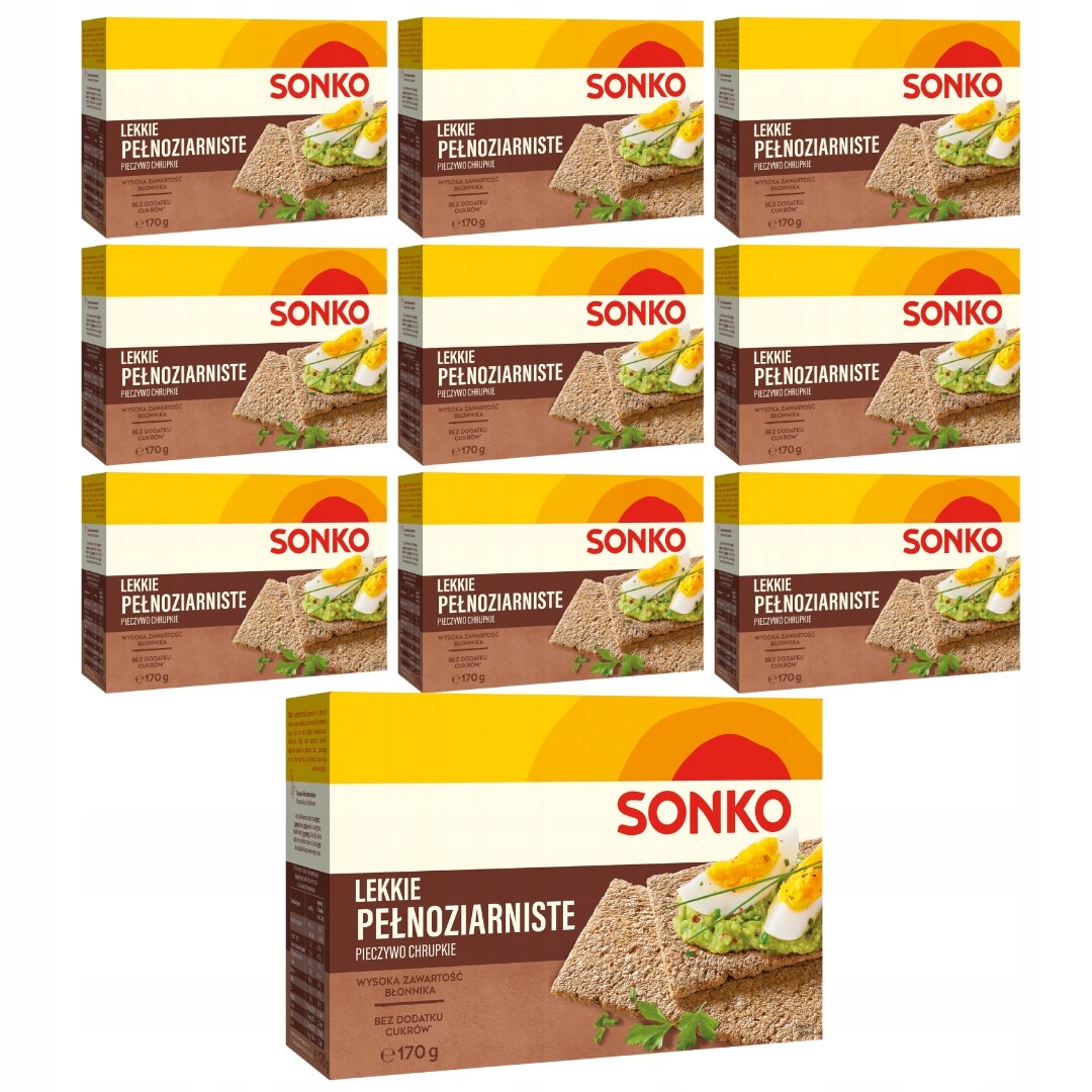 Sonko Trvanlivé pečivo Light celozrnné 170 g (32 kusů) x 10 kusů