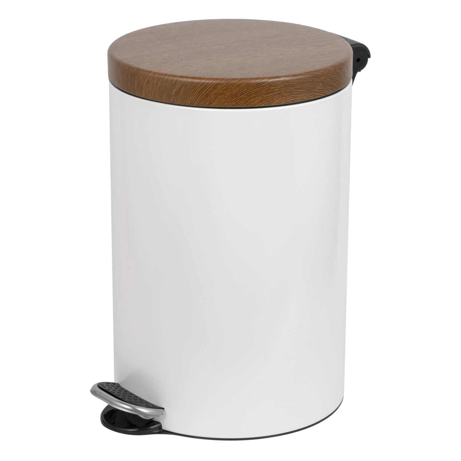 Pedálový odpadkový koš Sherwood Freedom Fresh 20 l, lakovaná ocel, bílá