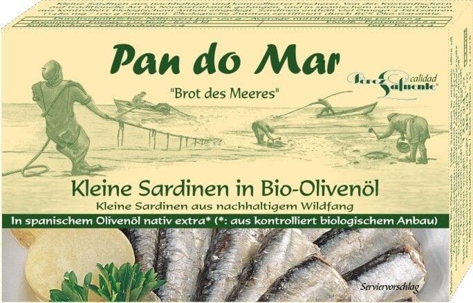 Sardinky V Bio Olivovém Oleji 120 g Pan Do Mar