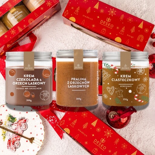 Vánoční sada Ořechové krémy Mix 1 Deseo Dárky k Vánocům