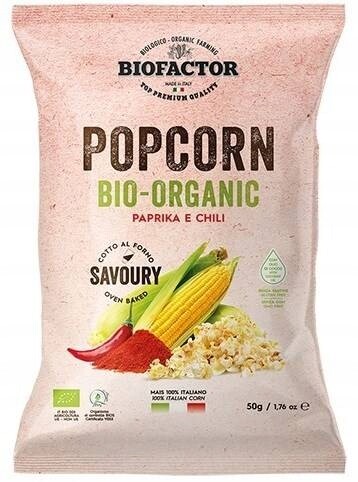Popcorn paprika-chili Bez Lepku Bio 50 g Biofactor