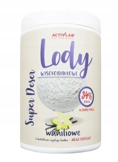Vysokoproteinová zmrzlina Activlab Dezert 400 g vanilka