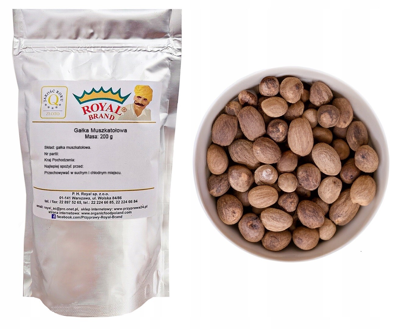 Muškátový Oříšek Celý 1kg Přírodní Premium Aromatická kořeněná