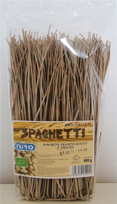 Těstoviny Špaldové Těstoviny Špagety Bio 400g Niro