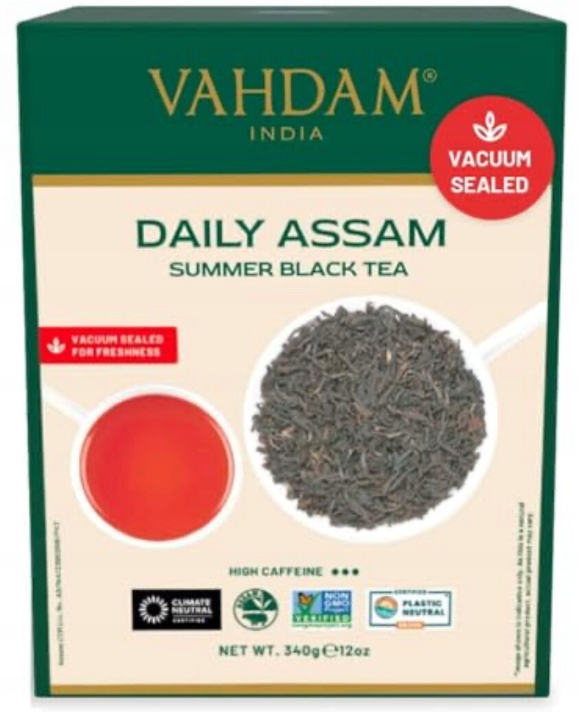 Vahdam Daily Assam černý sypaný Čaj 340 g