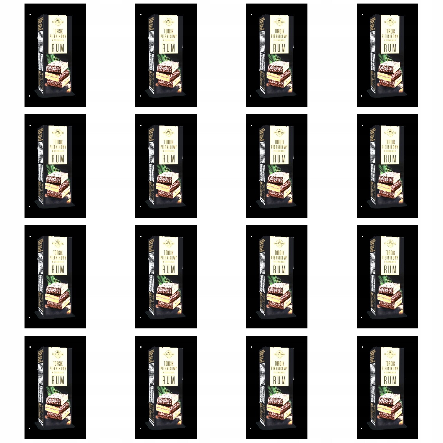 8x 180g Kopernik Toruň perníkový dort rumový Polokarton