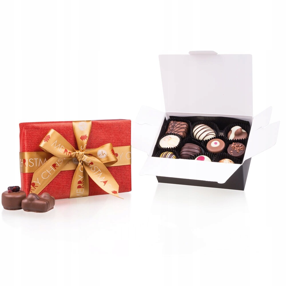 Vánoční Dárková sada s 10 čokoládami kusů ruční výroba lahodná