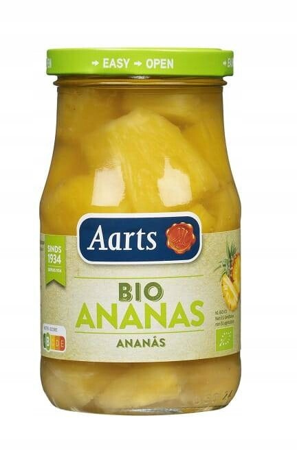 Ananas Kousky V Lehkém Sirupu Bio 350 g Sklenice Aarts