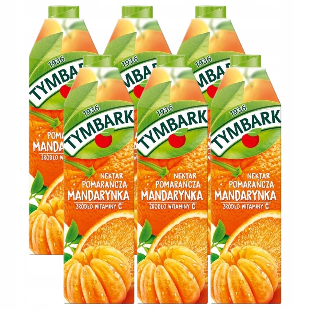 Tymbark Nectar pomeranč mandarinka 1 lx 6 kusů