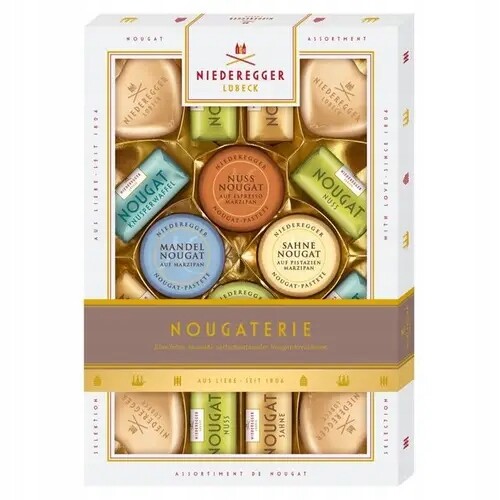 Nougaterie Pralinky – Pralinky s mléčnou a hořkou čokoládou 200g Niederegger