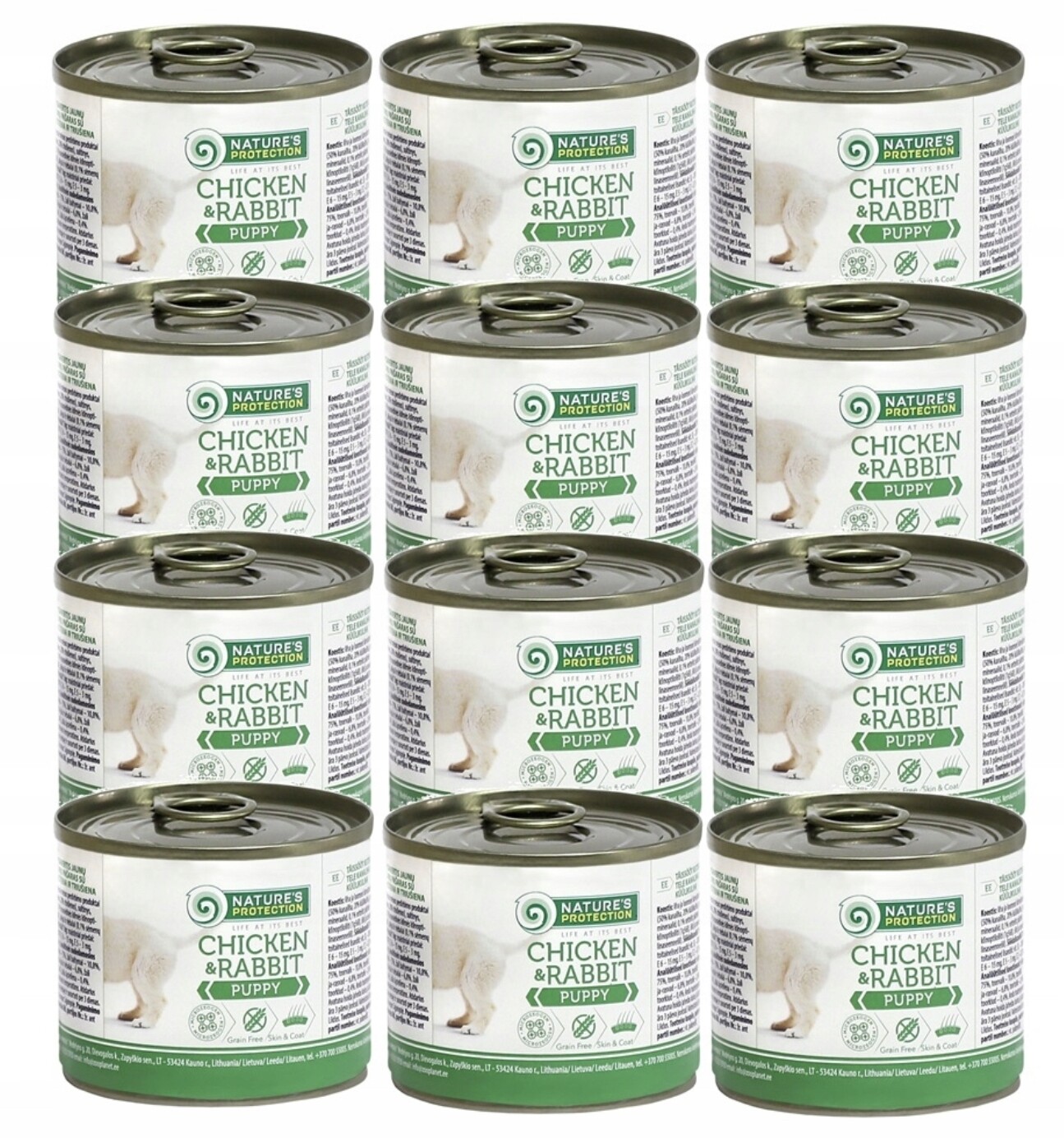 Nature's Protection Puppy Kuře&Králík 12 x 200 g