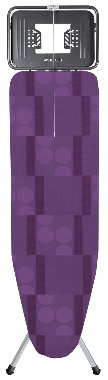 Rolser žehlící prkno K-Tres L, 120 x 38 cm, pro parní žehličky, fialové