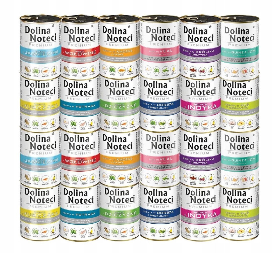 Dolina Noteci Prémiové Vlhké krmivo mix chutí 24x400g