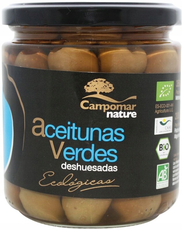 Zelené Olivy Bez Pecky 350g Campomar Nature