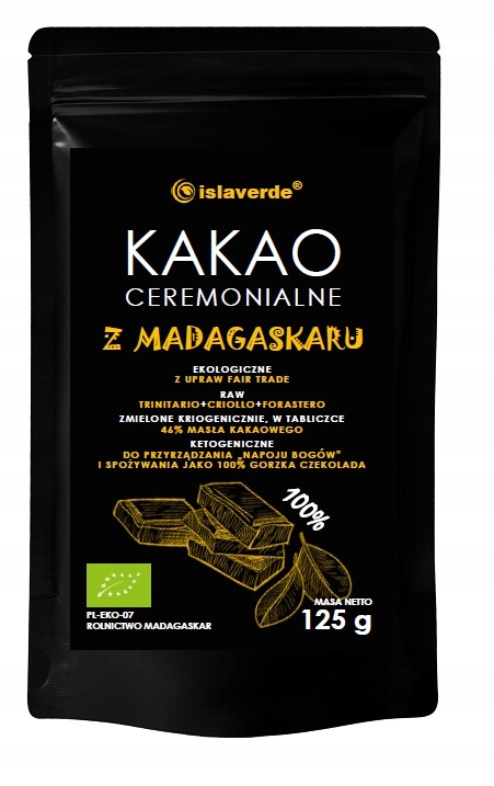 Kakao Ceremoniální Tabulka Bio 125 g Islaverde (segura)