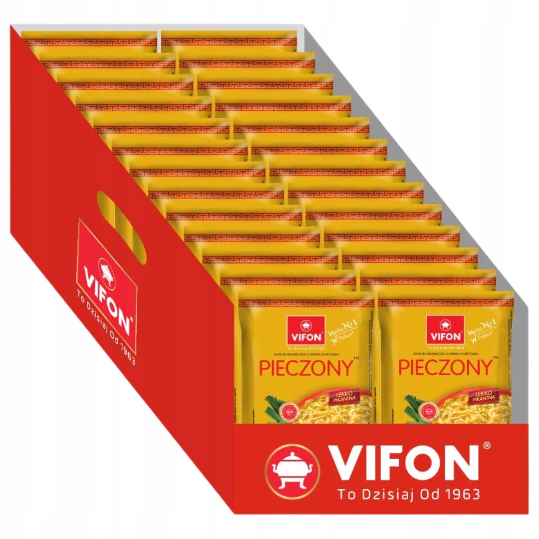 Vifon Instantní polévka s kuřecí příchutí, pečená, 70 g x 24 kusů