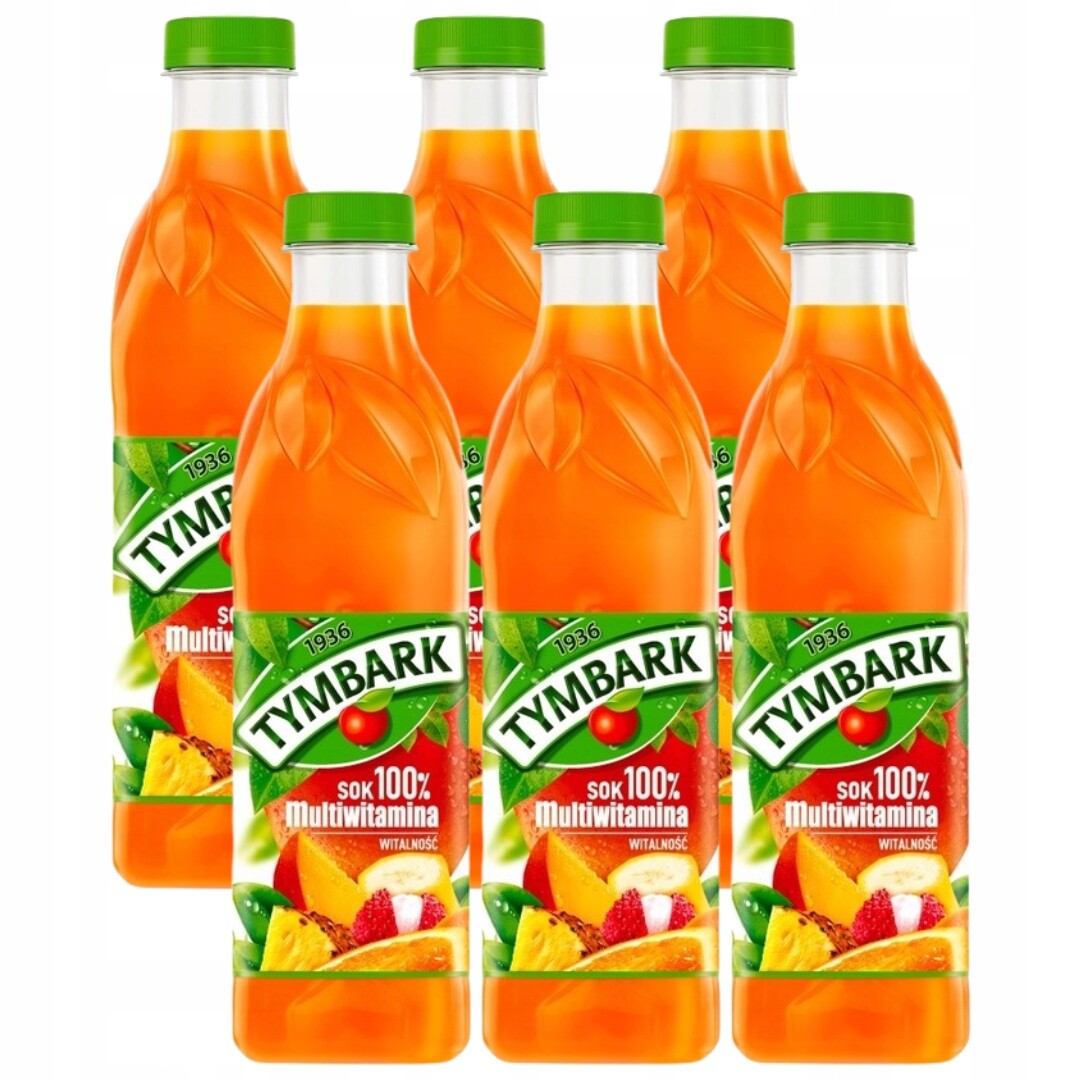 Tymbark Juice 100% multivitamin 1 lx 6 kusů