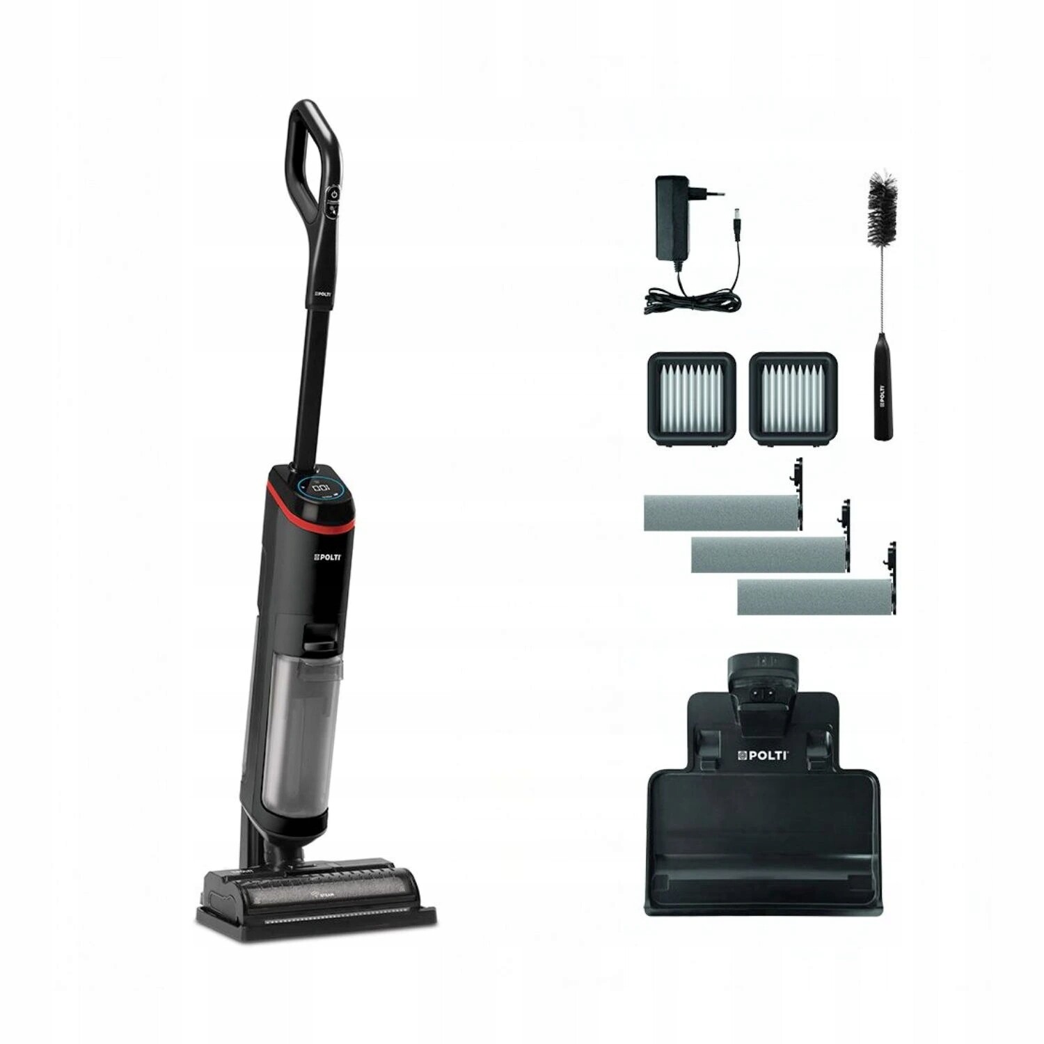 Polti Rollysteam WD40C podlahová myčka s párou 3v1, rychlo-nabíjecí