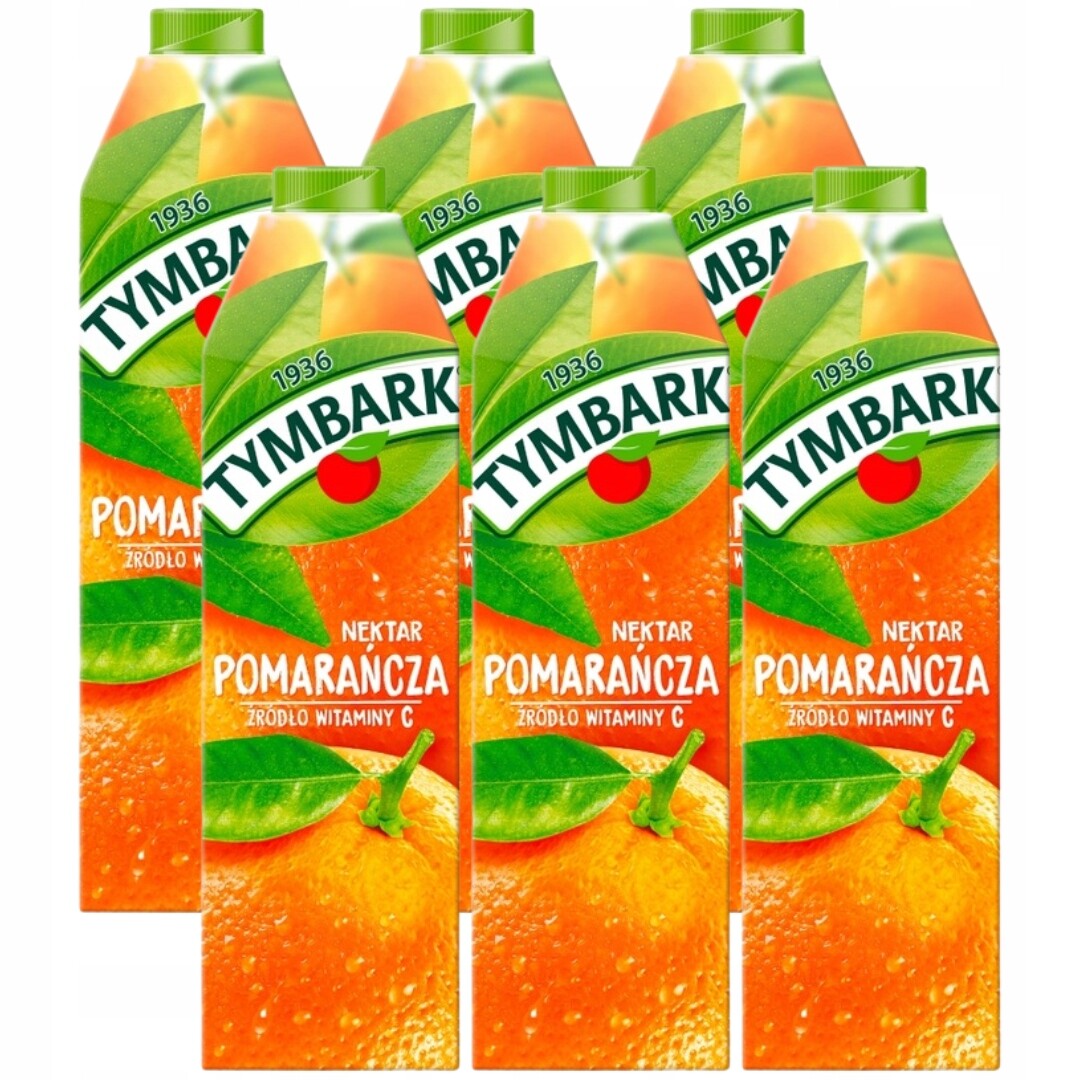 Tymbark Nectar pomeranč 1 lx 6 kusů