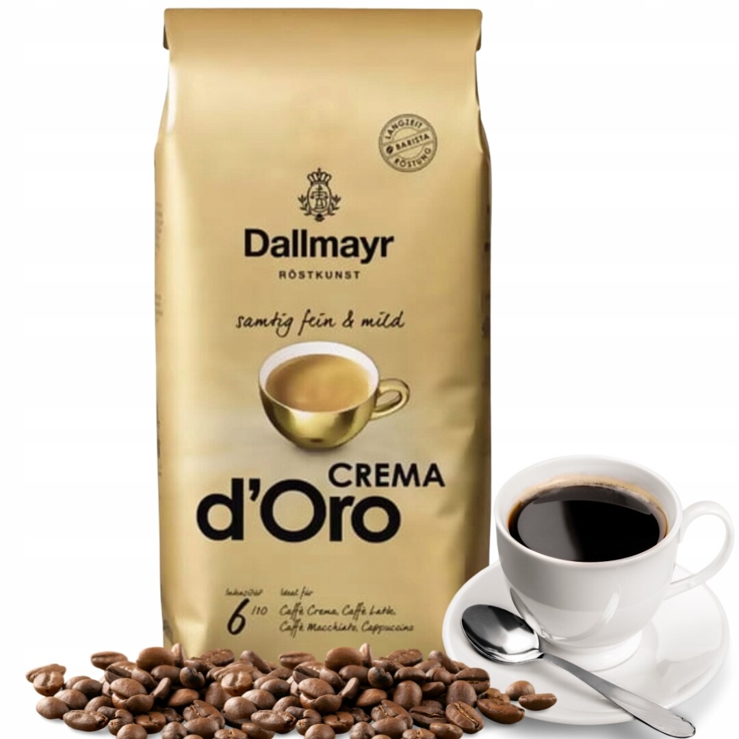 Dallmayr Káva zrna 1 kg Crema d'Oro Espresso Delicate Crema