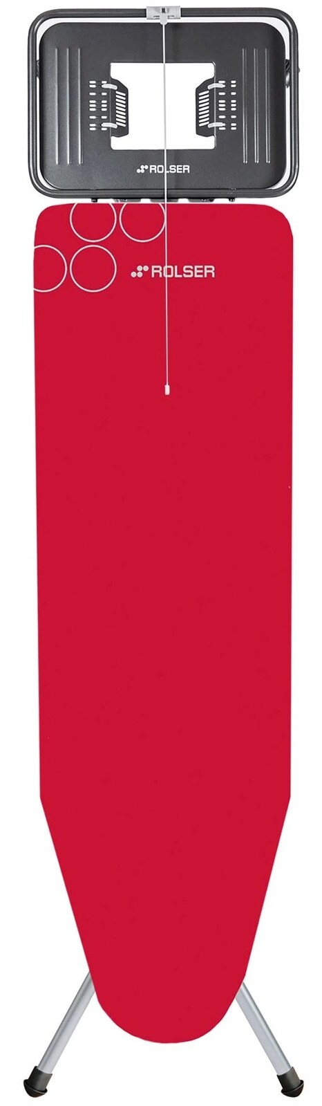 Rolser žehlící prkno K-Tres L, 120 x 38 cm, pro parní žehličky, červené