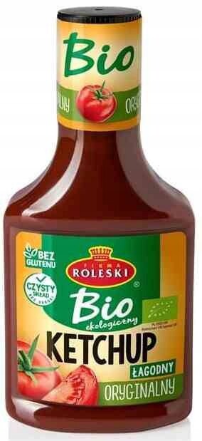 Originální bezlepkový kečup Bio 340 g Roleski