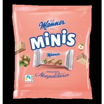 8 x 150 g Manner Minis ořechové oplatky Karton