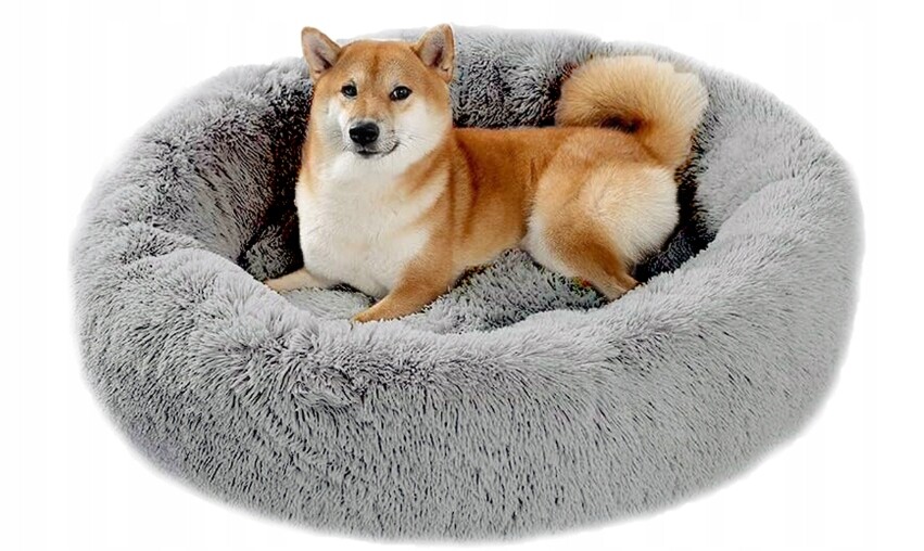 Pelíšek Polštář Kulatý Chlupatý Nadýchaný Polštář 100 CM 2 Typy