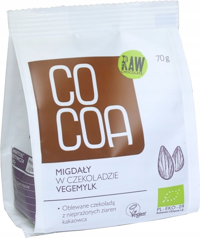 Mandle V Čokoládě Vegemilk Bio 70 g Cocoa