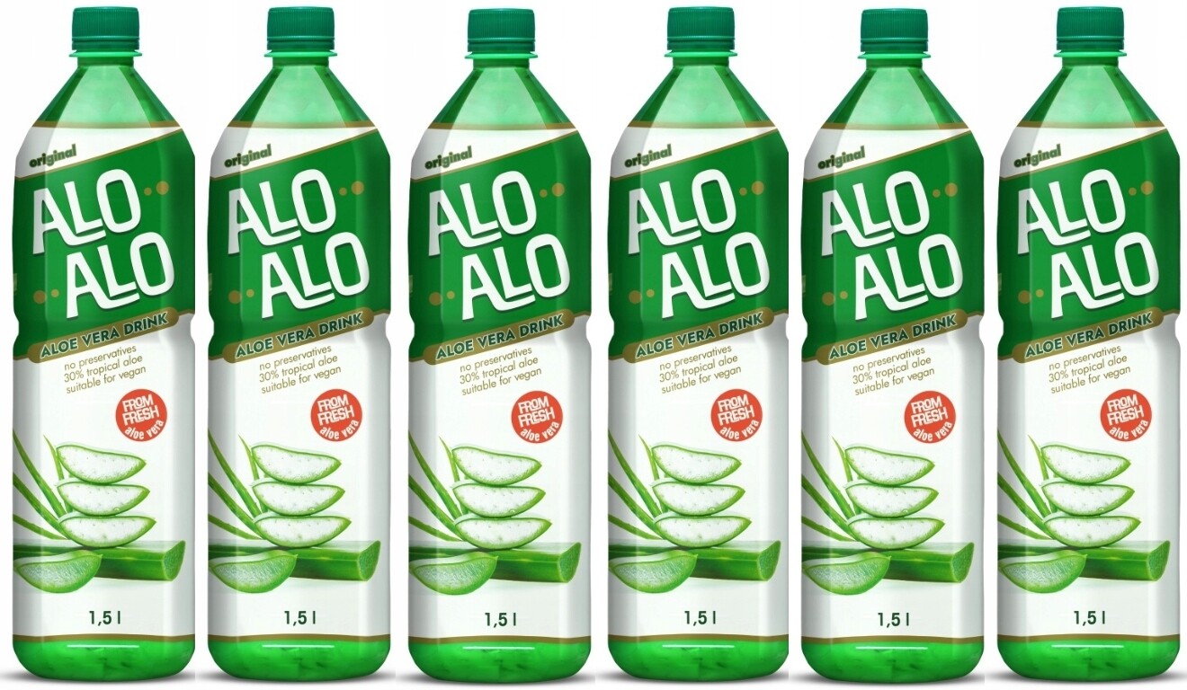 Alo Alo s částicemi aloe vera 1,5 l exotické osvěžení 6 kusů