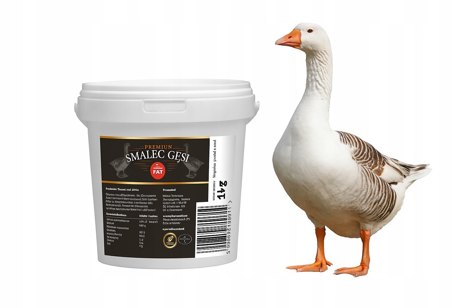 Husí sádlo 100% zdravé keto tuky velké balení 1 kg Agro-Top