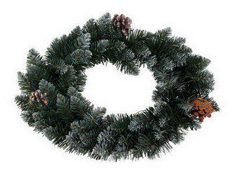 DEKORACE VENEC 40CM PVC ZELENA 386896