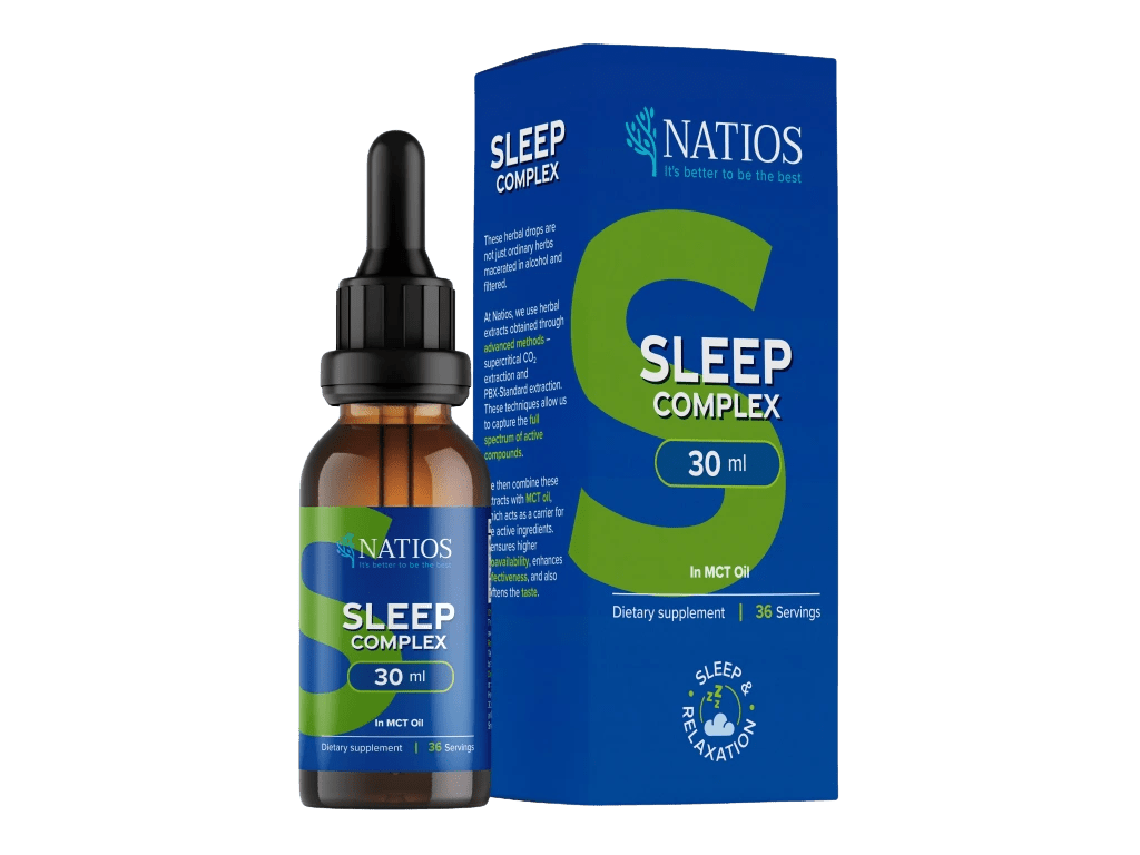 NATIOS Sleep Complex, Bylinné kapky v MCT oleji 30 ml