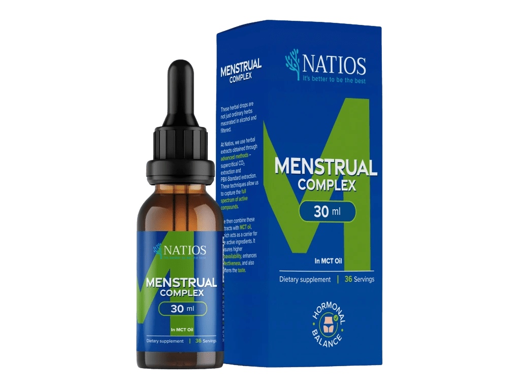 NATIOS Menstrual Complex, Bylinné kapky v MCT oleji 30 ml