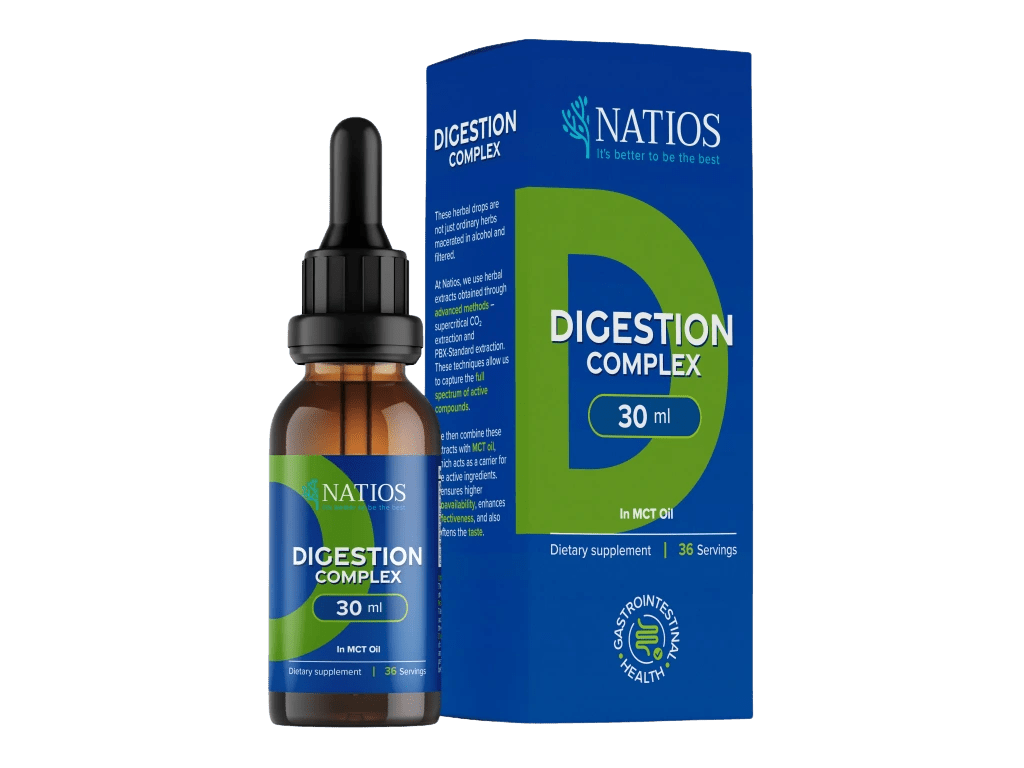 NATIOS Digestion Complex, Bylinné kapky v MCT oleji 30 ml